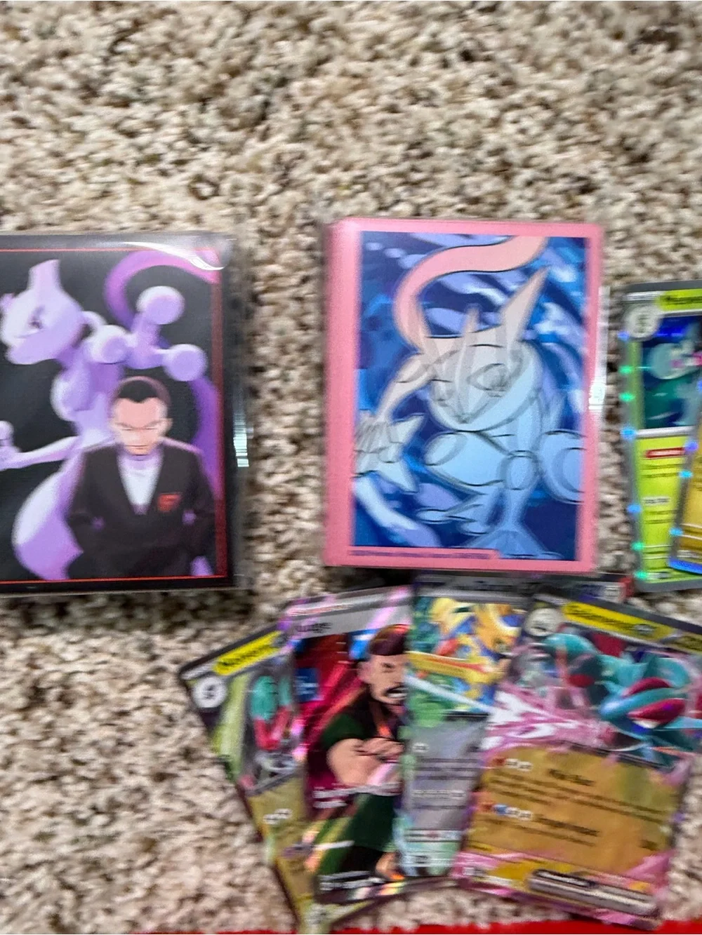 Lot Bundle of 350 Pokemon Cards and 2 Packs of Sleeves 2021-2025